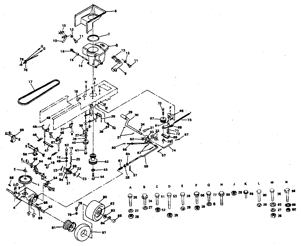 Craftsman 917254310-1987 drive diagram