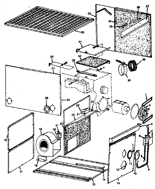 ICP NFODO73DA02 non-functional replacement parts diagram