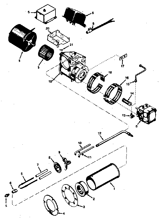 ICP NFODO73DA02 blower assembly diagram
