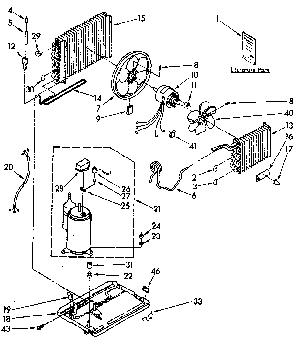 Kenmore 1068760782 unit parts diagram