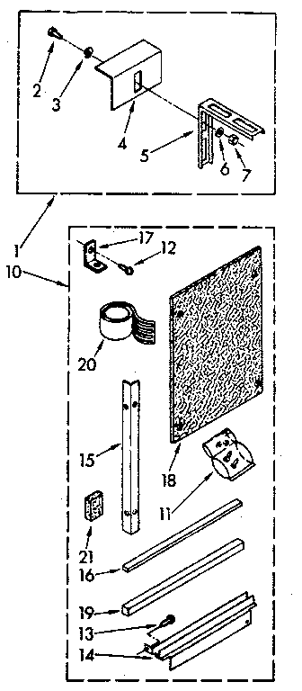Kenmore 1068760782 installation parts diagram