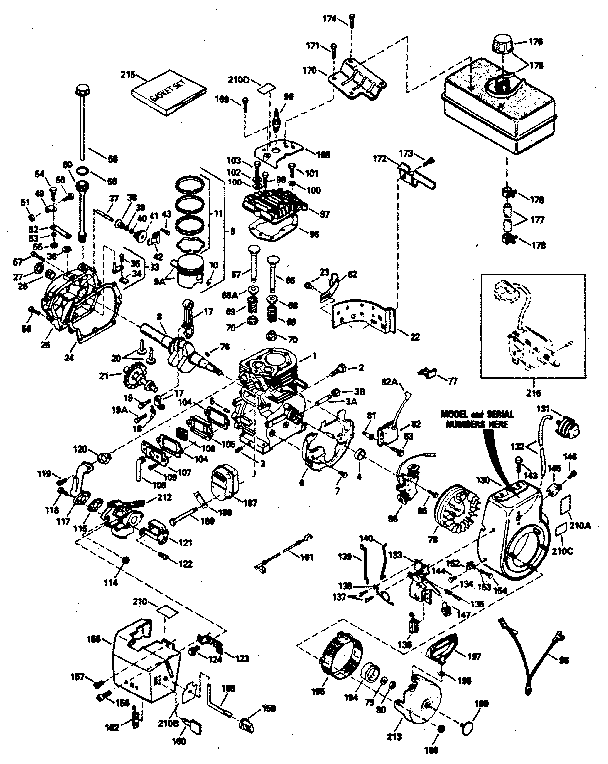 Craftsman 536885010 engine diagram
