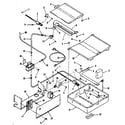 Kenmore 9117398810 broiler & oven burner section diagram