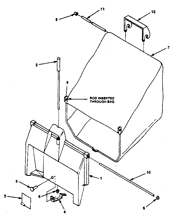 Homelite HMB-21P4 bagger diagram