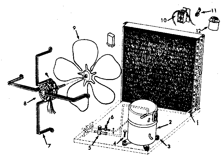 ICP NCAGB12VB02 functional replacement parts diagram