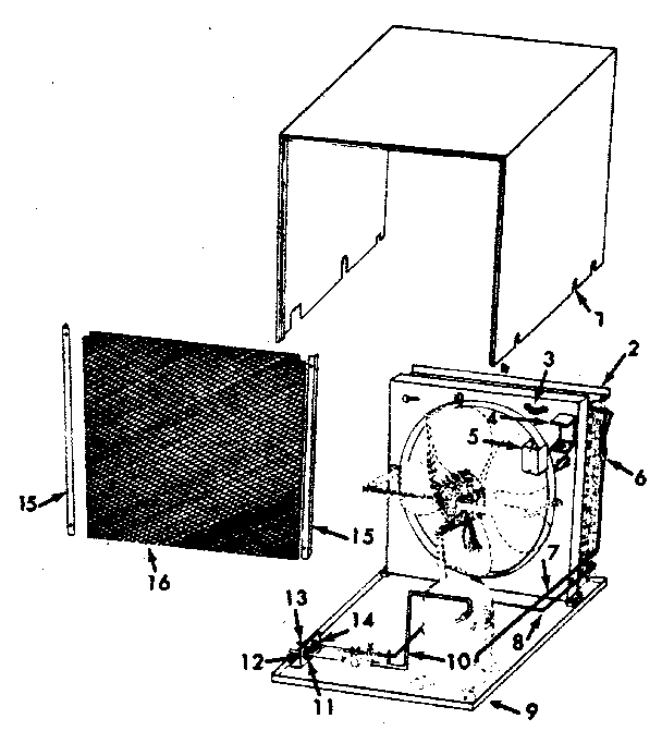 ICP NCAGB12VB02 non-functional replacement parts diagram