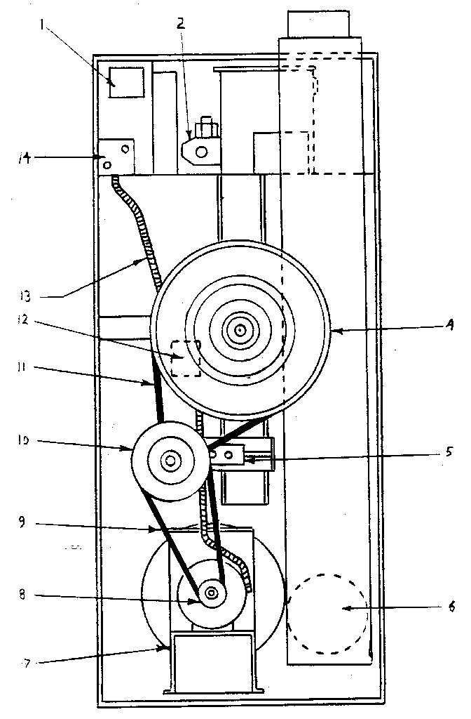 Kenmore 761ID26.3G cabinet rear diagram