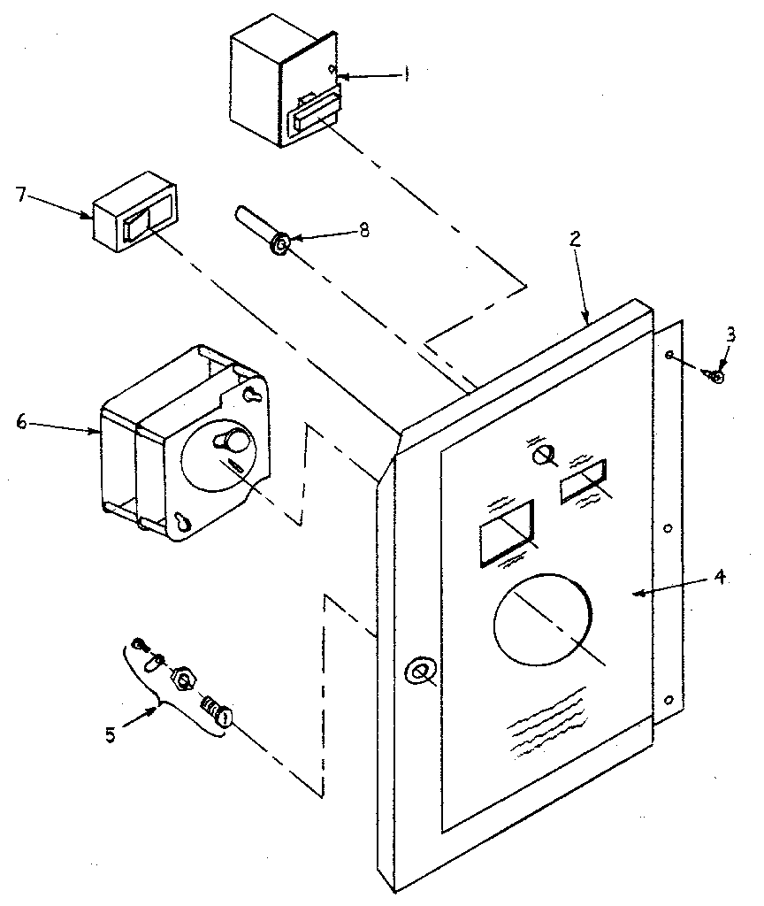 Kenmore 761ID26.3G wiring box door diagram