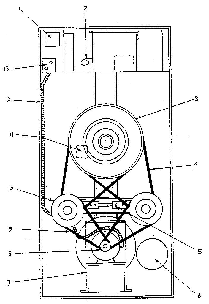 International Dryer ID51.4G cabinet rear diagram