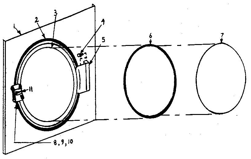 International Dryer ID51.4G main door assembly diagram