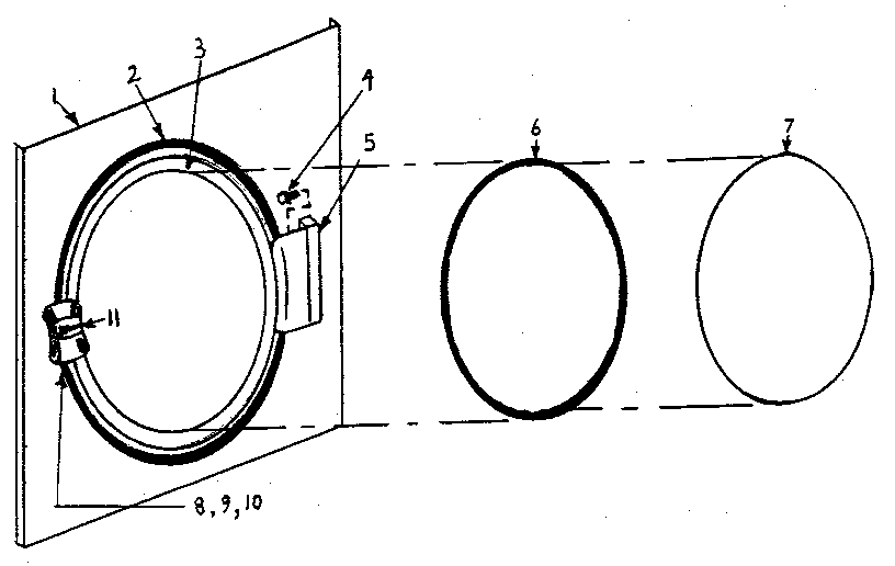 International Dryer ID31.3G main door diagram