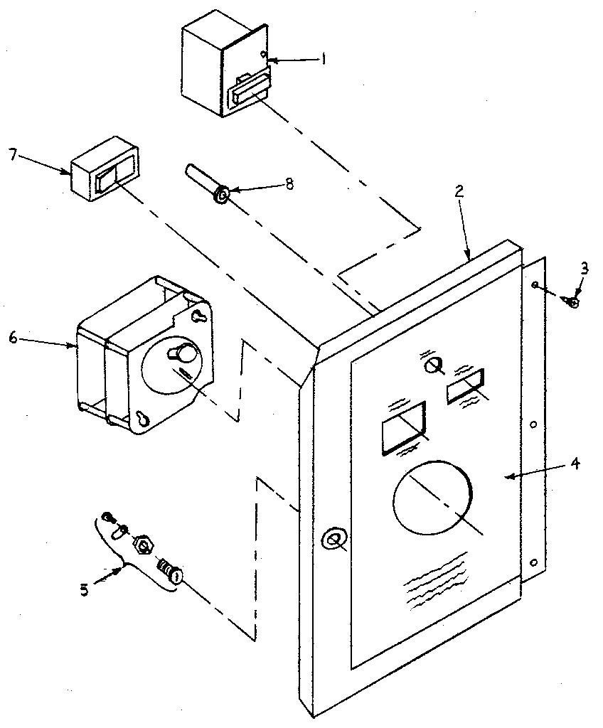 International Dryer ID31.3G wiring box door diagram