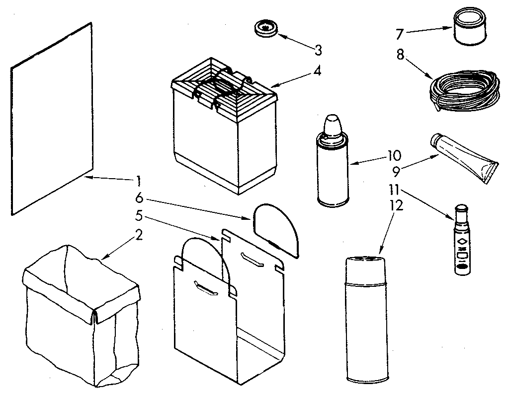 Kenmore 6651338581 accessory diagram