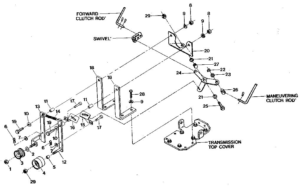 Craftsman 98729904 forward/reverse idler assembly diagram
