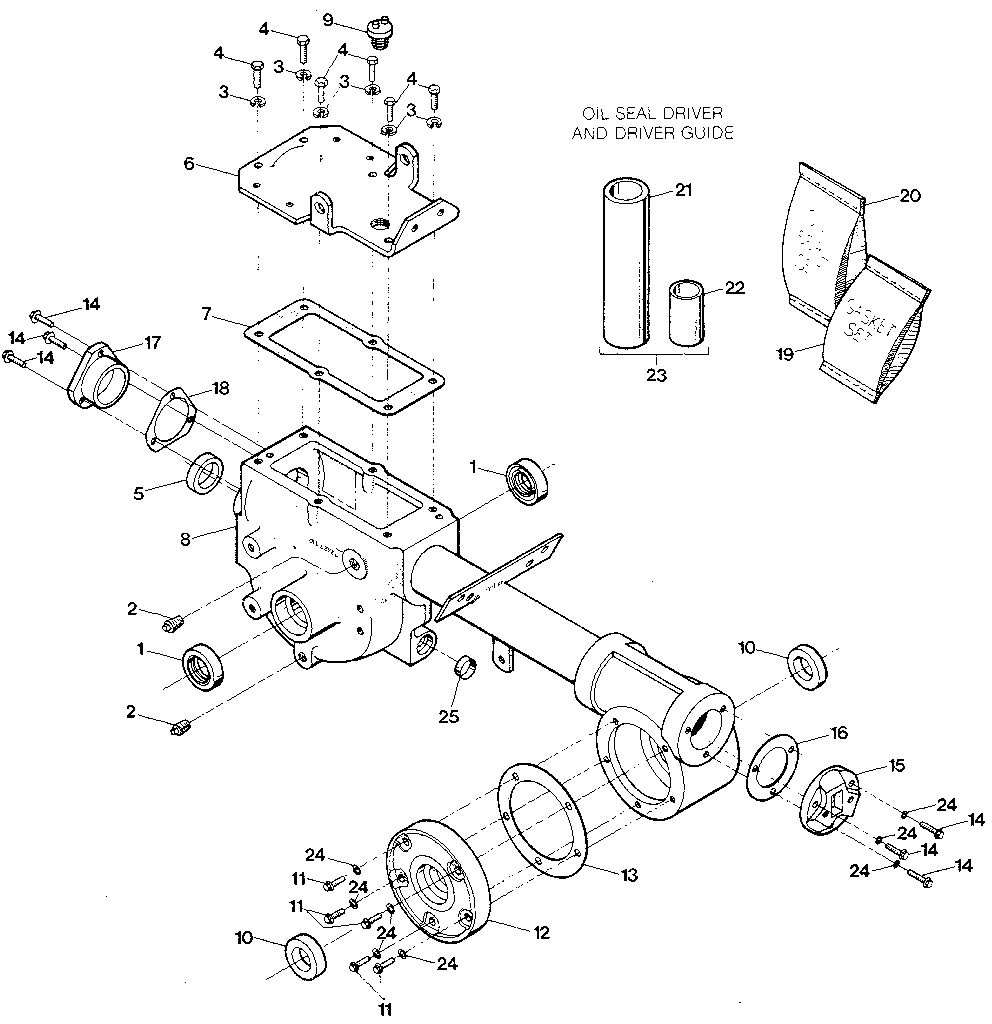 Craftsman 98729904 transmission housing, covers, seals, gaskets & plugs diagram