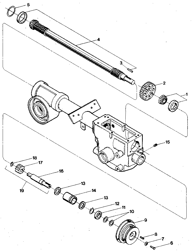 Craftsman 98729904 drive shaft & input pinion shaft diagram