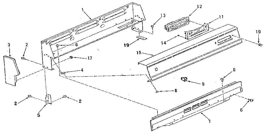 Kenmore 9117378811 backguard section diagram