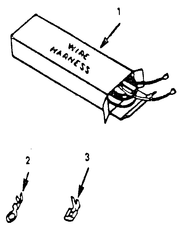 Kenmore 9117378811 wire harness and components diagram