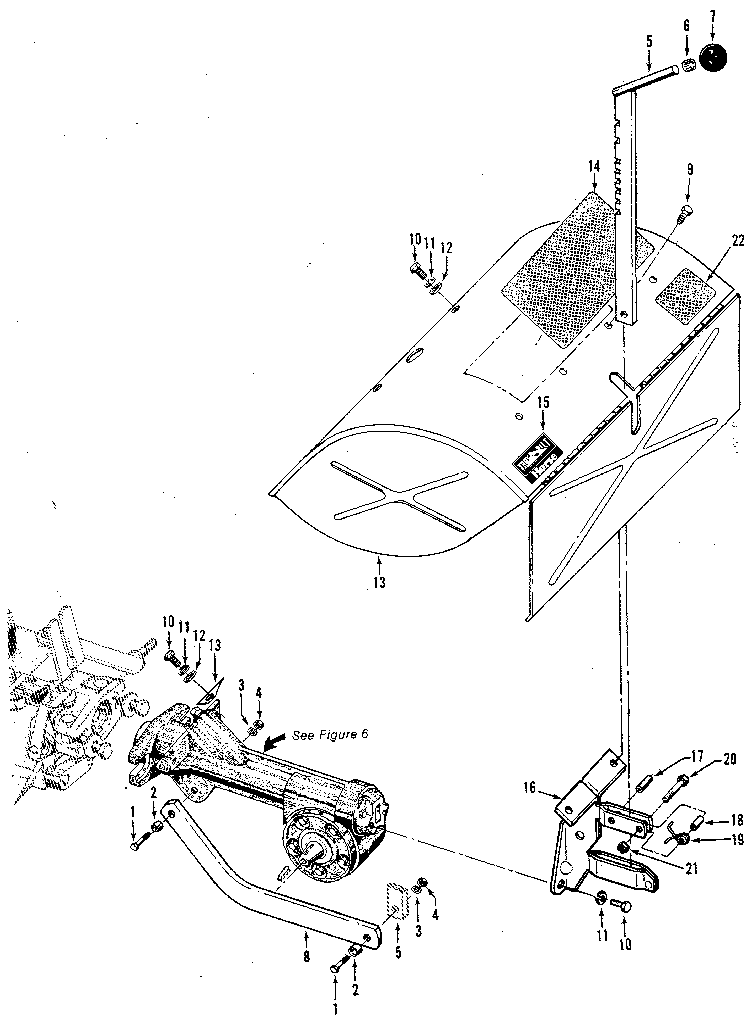 Craftsman 98729908 depth regulator & tine hood assemblies (figure 4) diagram