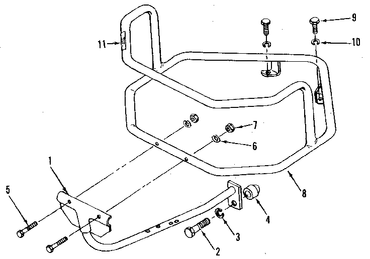 Craftsman 98729908 wraparound bumper diagram