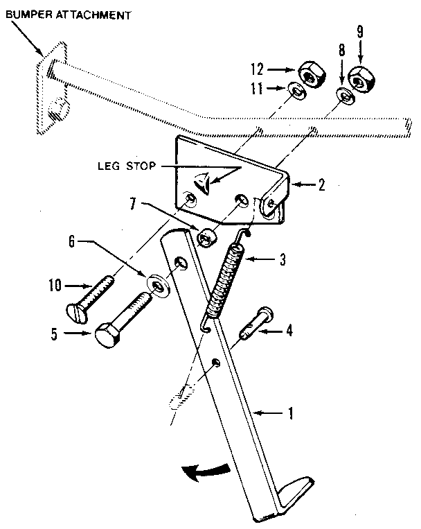 Craftsman 98729908 kickstand attachment diagram