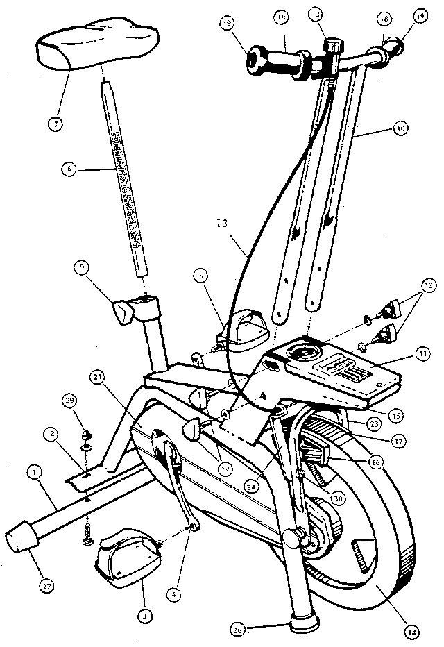 Proform EB7720 unit parts diagram
