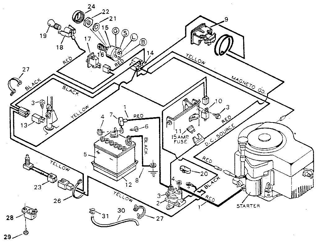 Craftsman 502254153 pictorial wiring diagram diagram