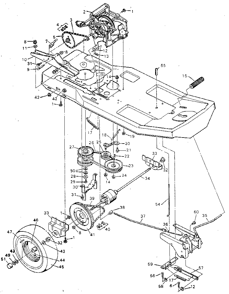 Craftsman 502254153 drive system diagram