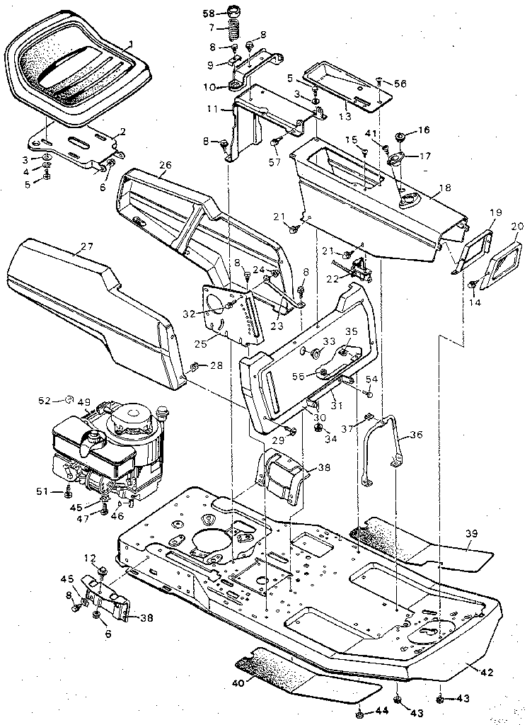 Craftsman 502259120 body and chassis diagram