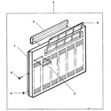 Kenmore 2538785100 cabinet and front panel diagram