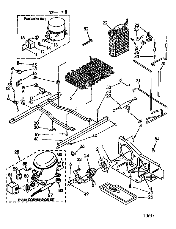 Kenmore 1068590511 unit diagram