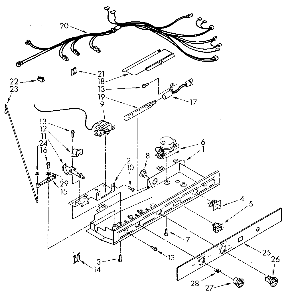 Kenmore 1068590511 control diagram
