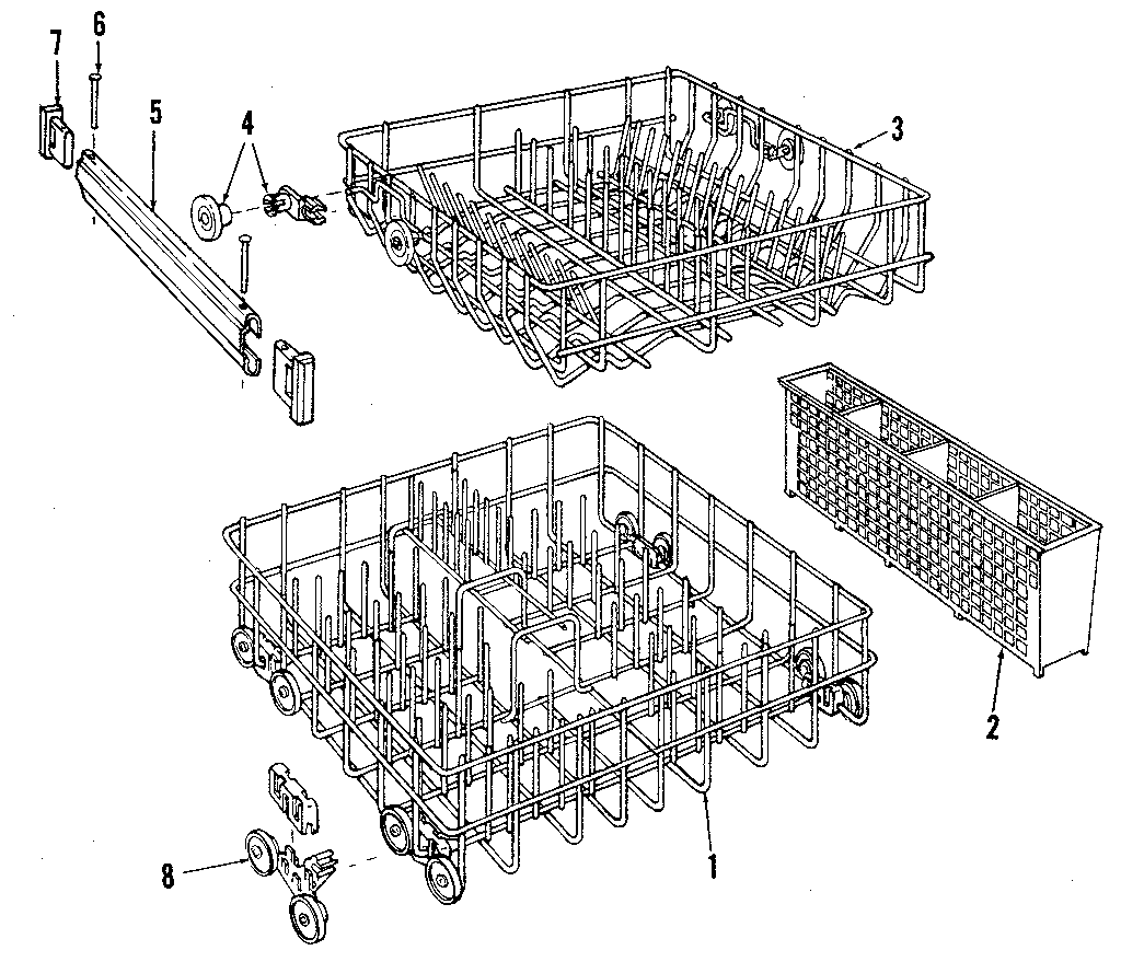 Kenmore 5871404180 rack diagram