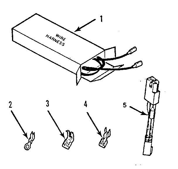 Kenmore 9114688813 wire harness and components diagram