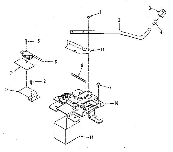Kenmore 9119598810 door lock section diagram