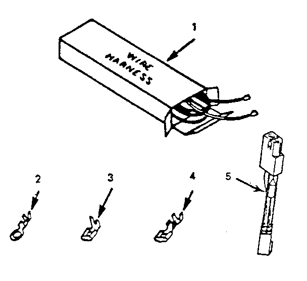 Kenmore 9114558813 wire harnesses and components diagram