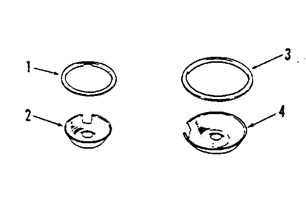 Kenmore 9114558813 porcelain pan & chrome ring kit no. 8068400 diagram