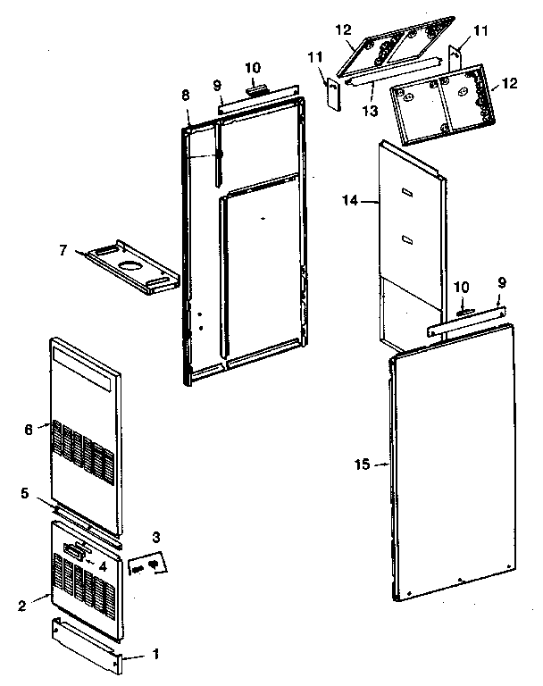 Kenmore 867741484 non-functional replacement parts diagram