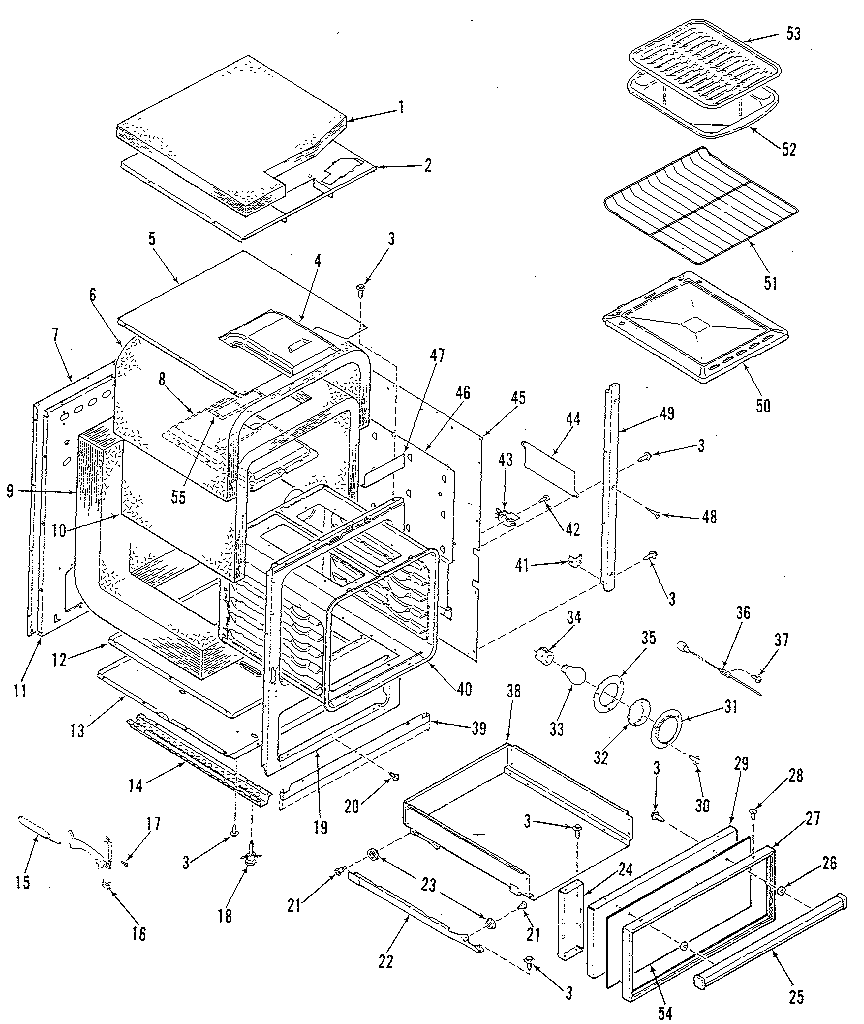 Kenmore 2783138815 body section diagram