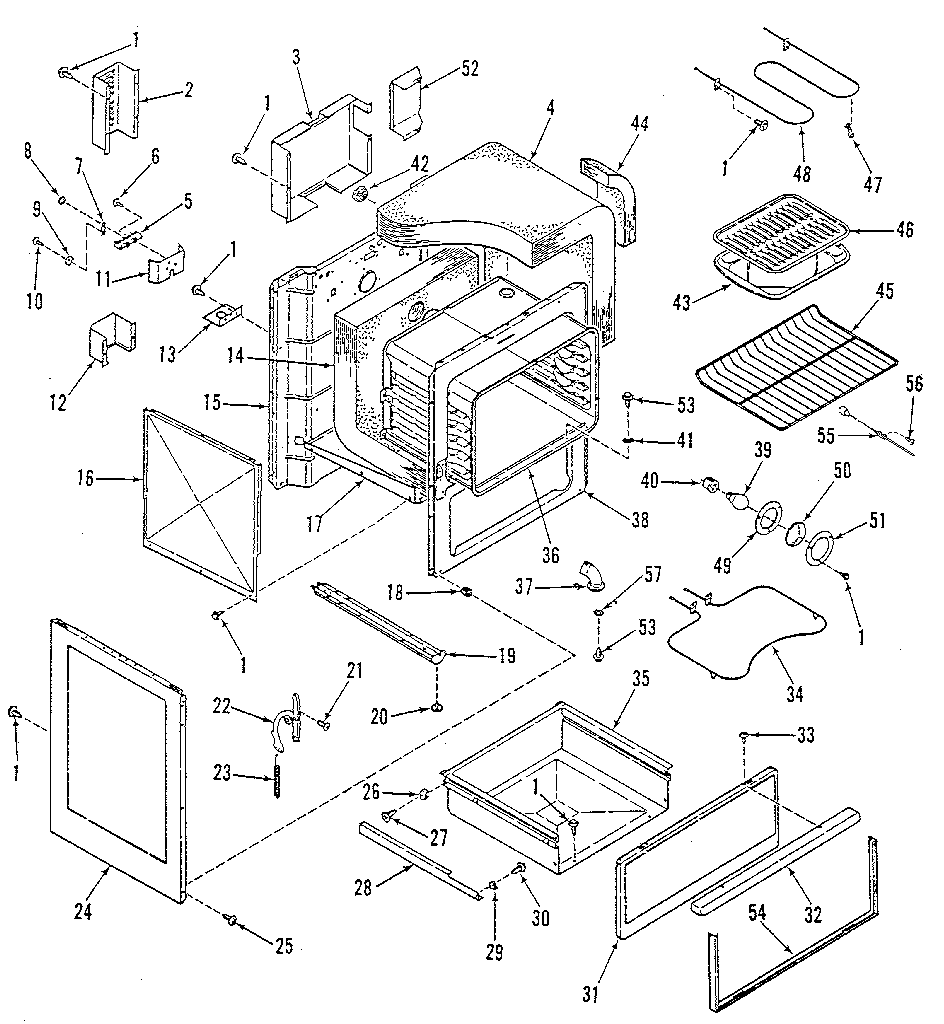 Kenmore 9119398791 body section diagram