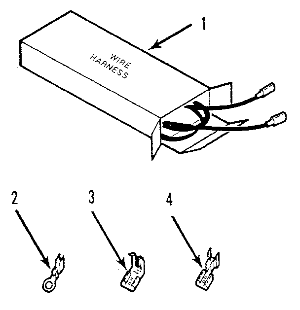 Kenmore 9119398791 wire harness and components diagram