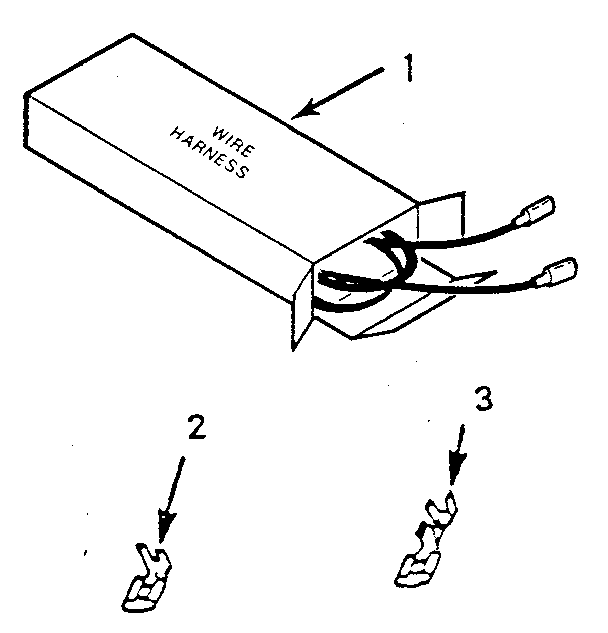 Kenmore 9117198812 wire harnesses and components diagram