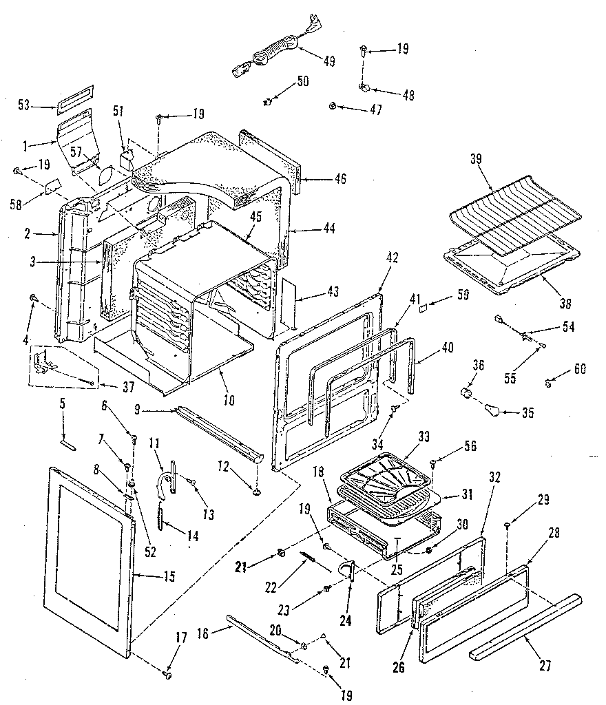 Kenmore 9117198812 body section diagram