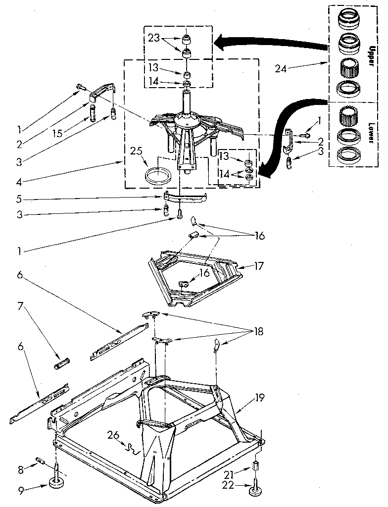 Kenmore 11081863810 machine base diagram