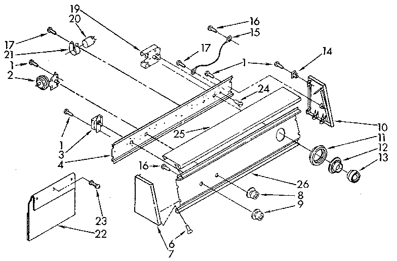 Kenmore 11081863810 console diagram