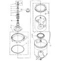 Kenmore 11081878810 agitator, basket and tub diagram