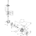 Kenmore 11081878810 brake, clutch, gearcase, motor and pump diagram