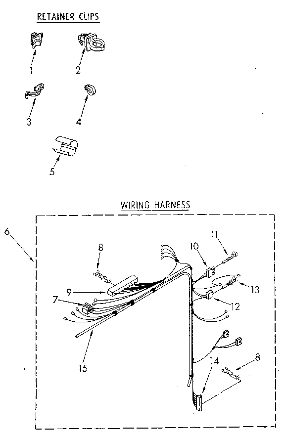 Kenmore 11081878710 wiring harness diagram
