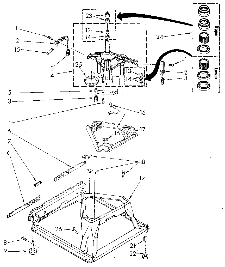 Kenmore 11081878710 machine base diagram