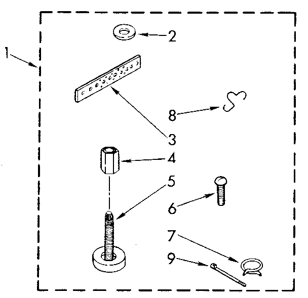 Kenmore 11081860310 miscellaneous parts bag diagram